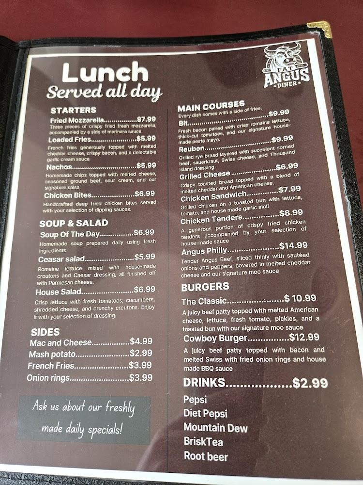 Fat Angus Diner Menu image 4
